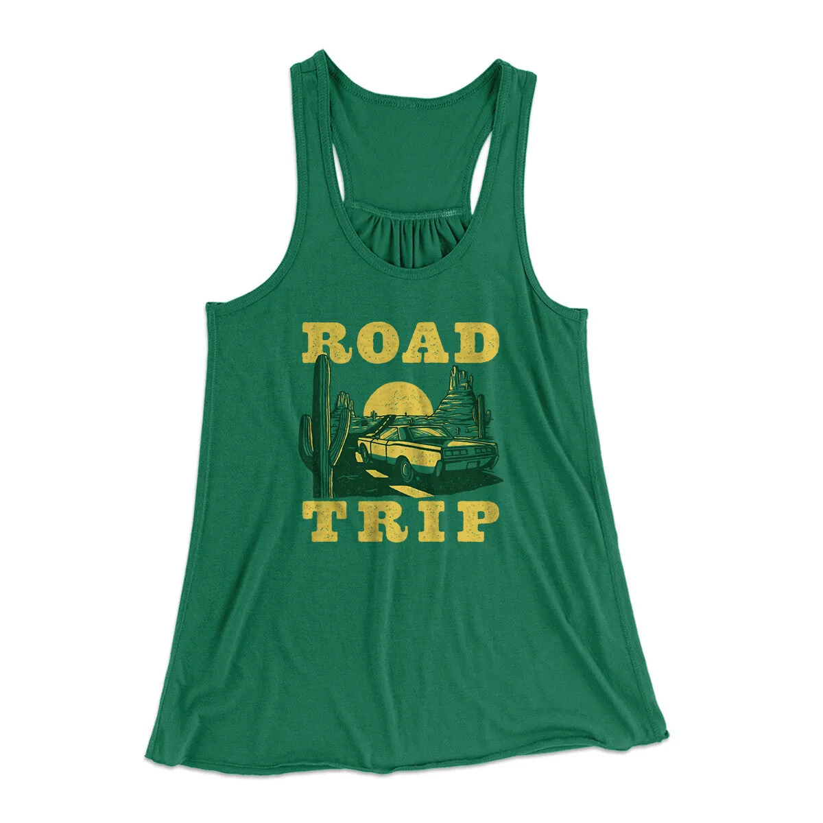 Road Trip Women's Flowey Racerback Tank Top