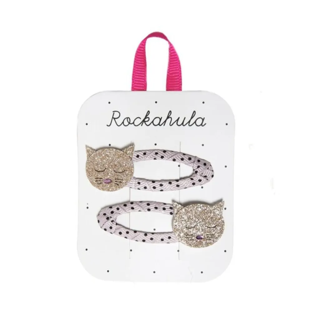 Rockahula Glitter Cleo Cat Clips