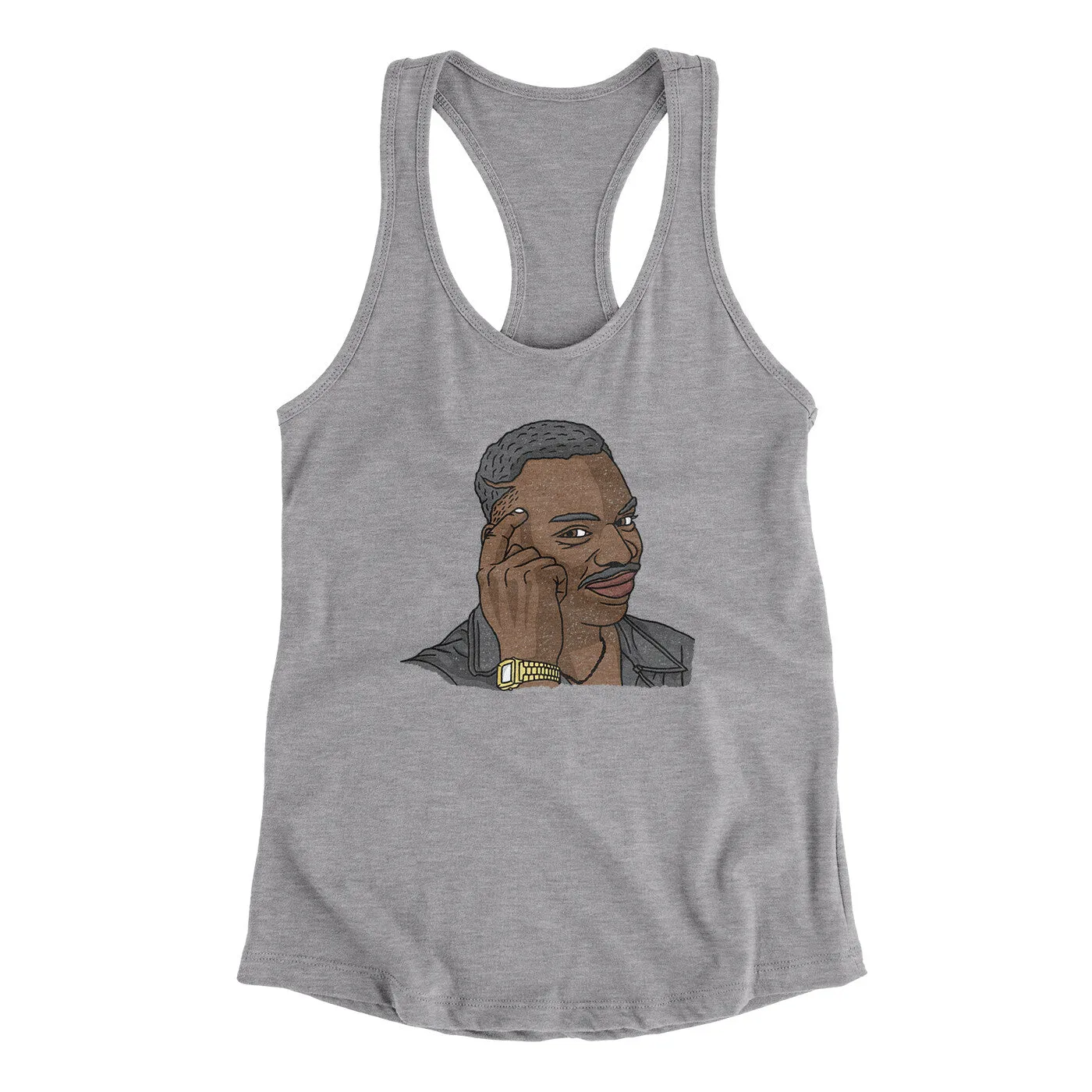 Roll Safe Meme Funny Women's Racerback Tank