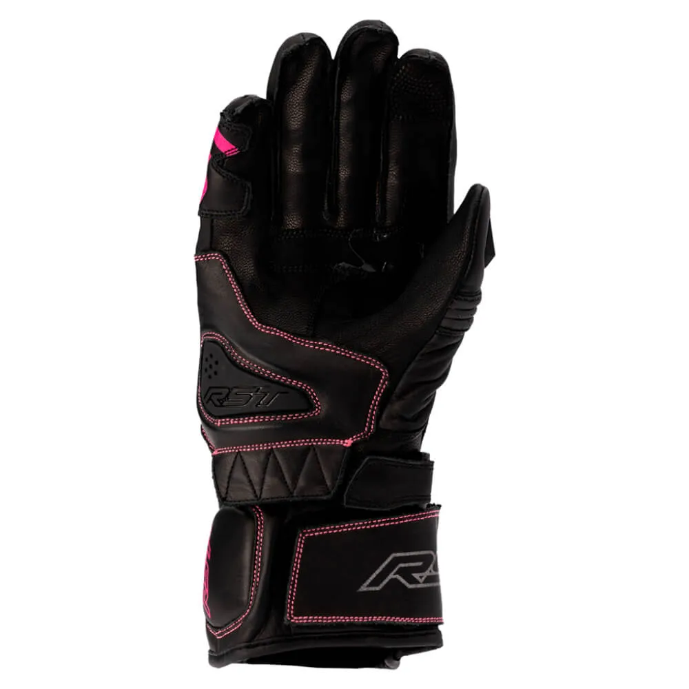 RST S1 CE Ladies Gloves Black / Neon Pink