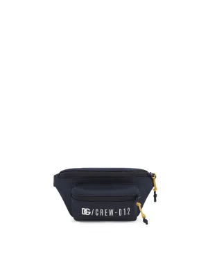 Rubberized technical fabric belt bag