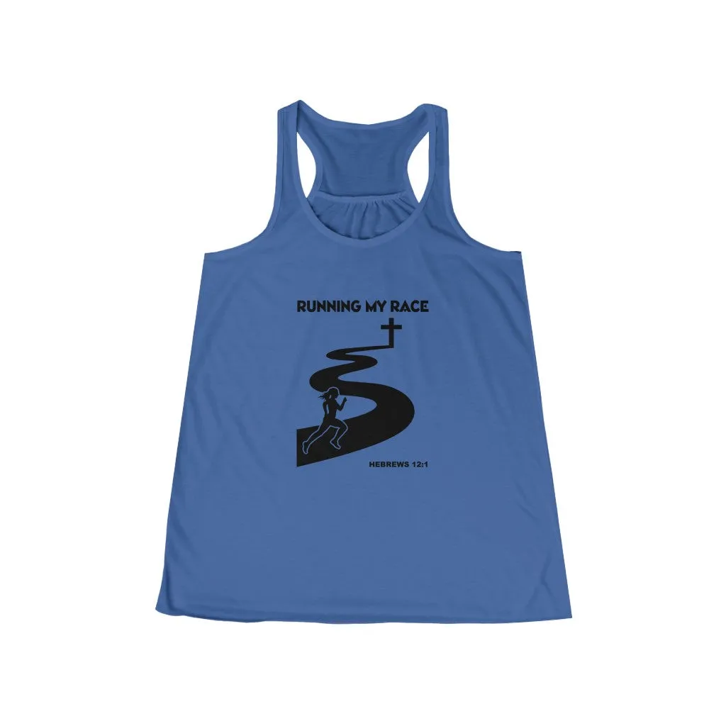 Running My Race Women's Flowy Racerback Tank
