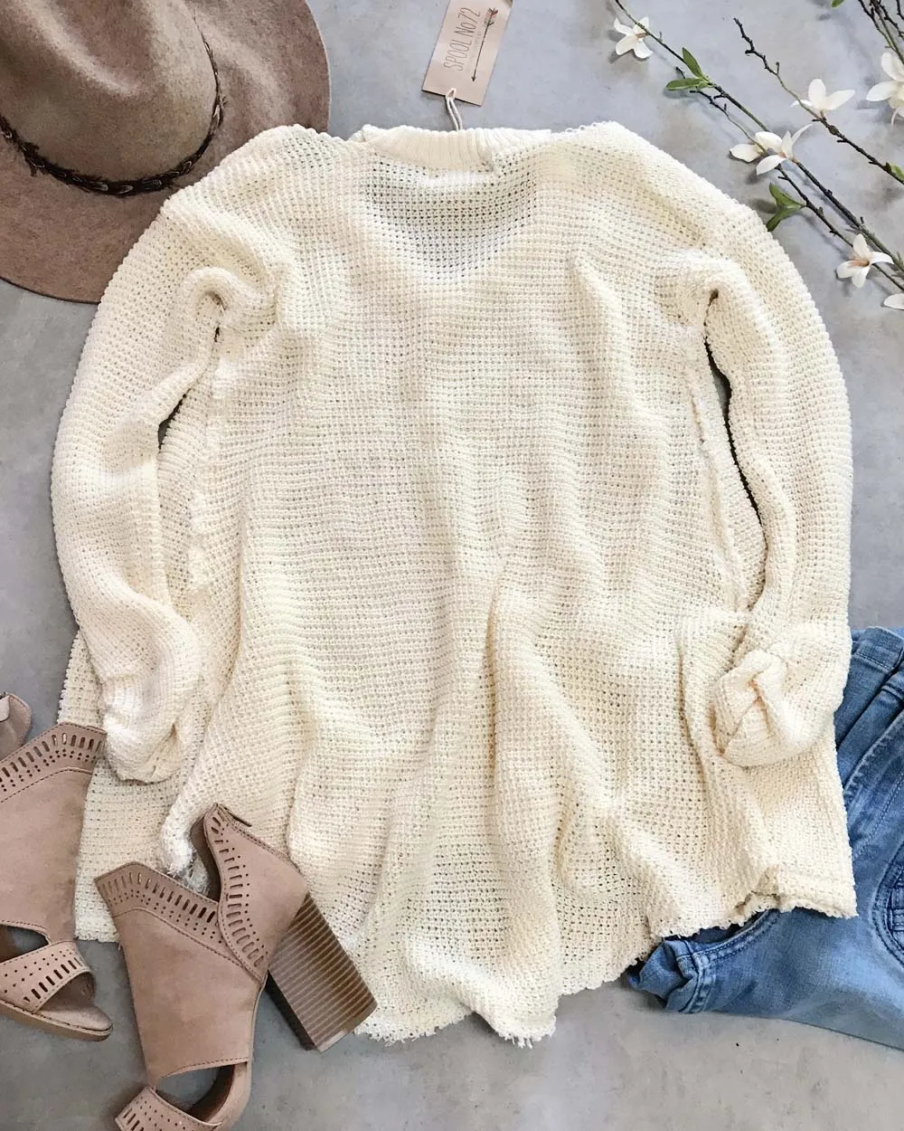 Rusted Rose Thermal in Cream