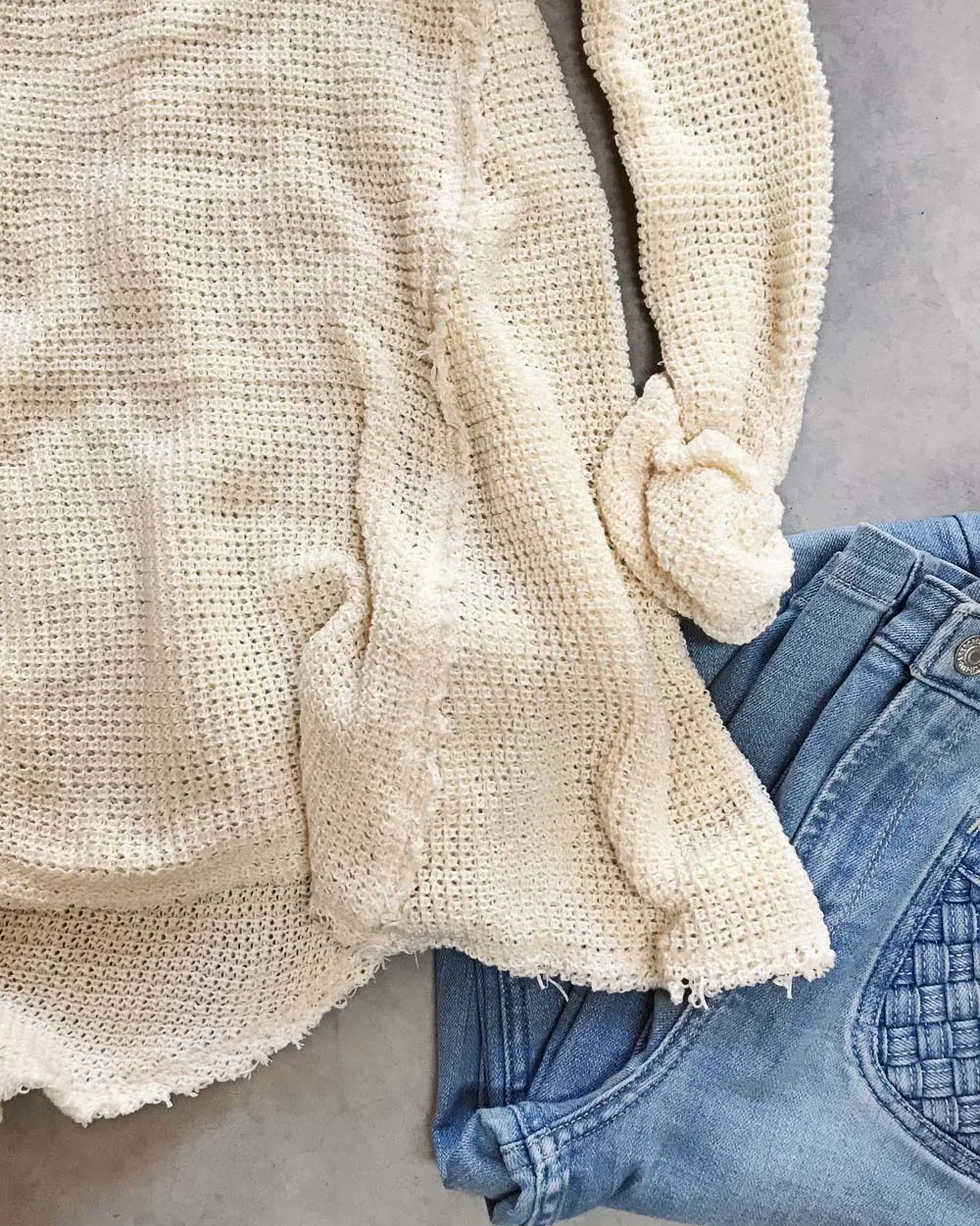 Rusted Rose Thermal in Cream