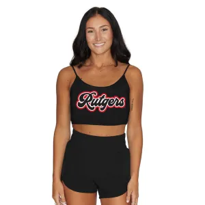 Rutgers Black Spaghetti Tank