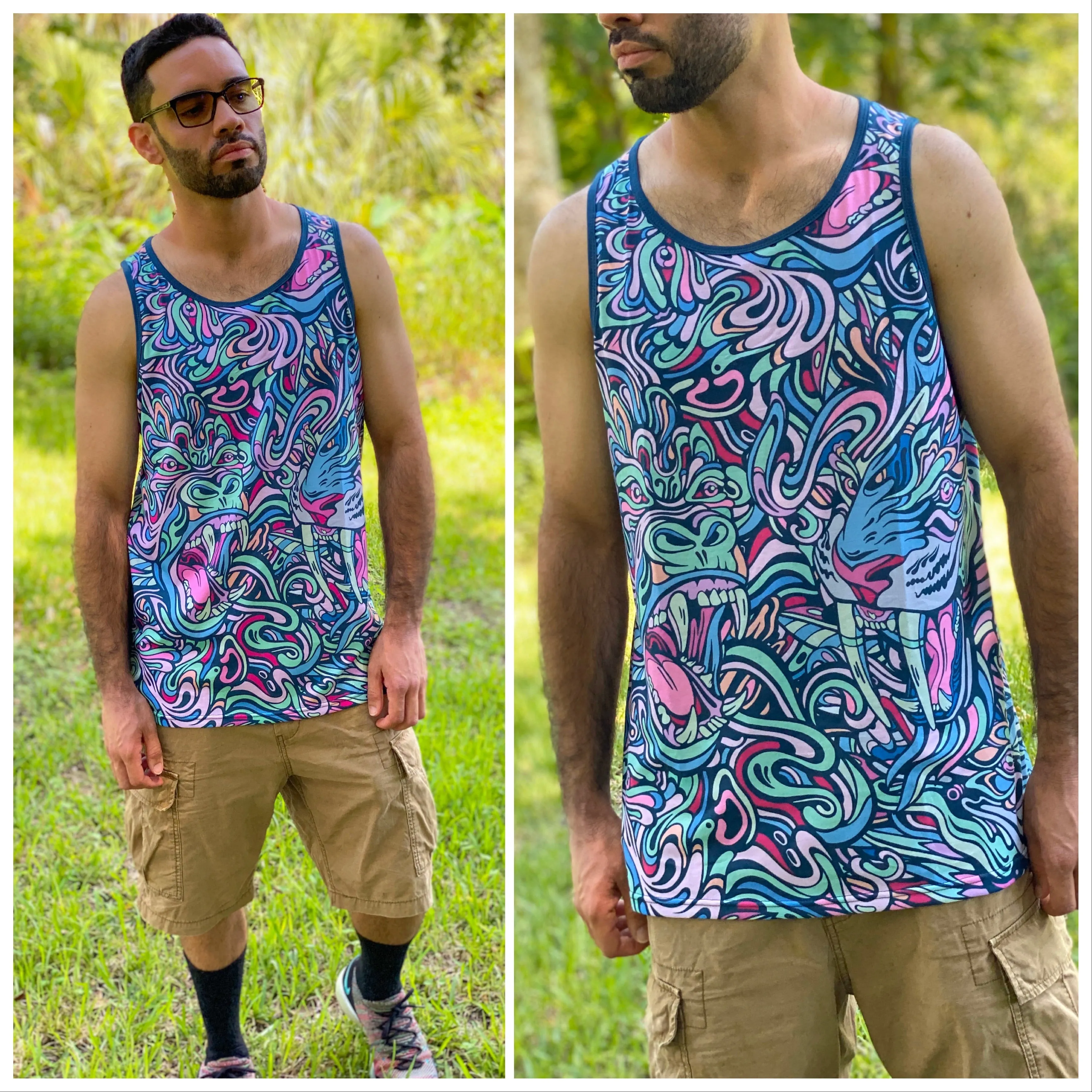 SABER VS GORILLA TANK TOP