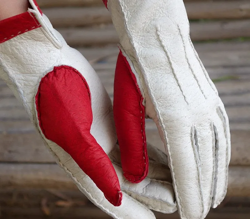 Sabrina - Peccary leather gloves - women