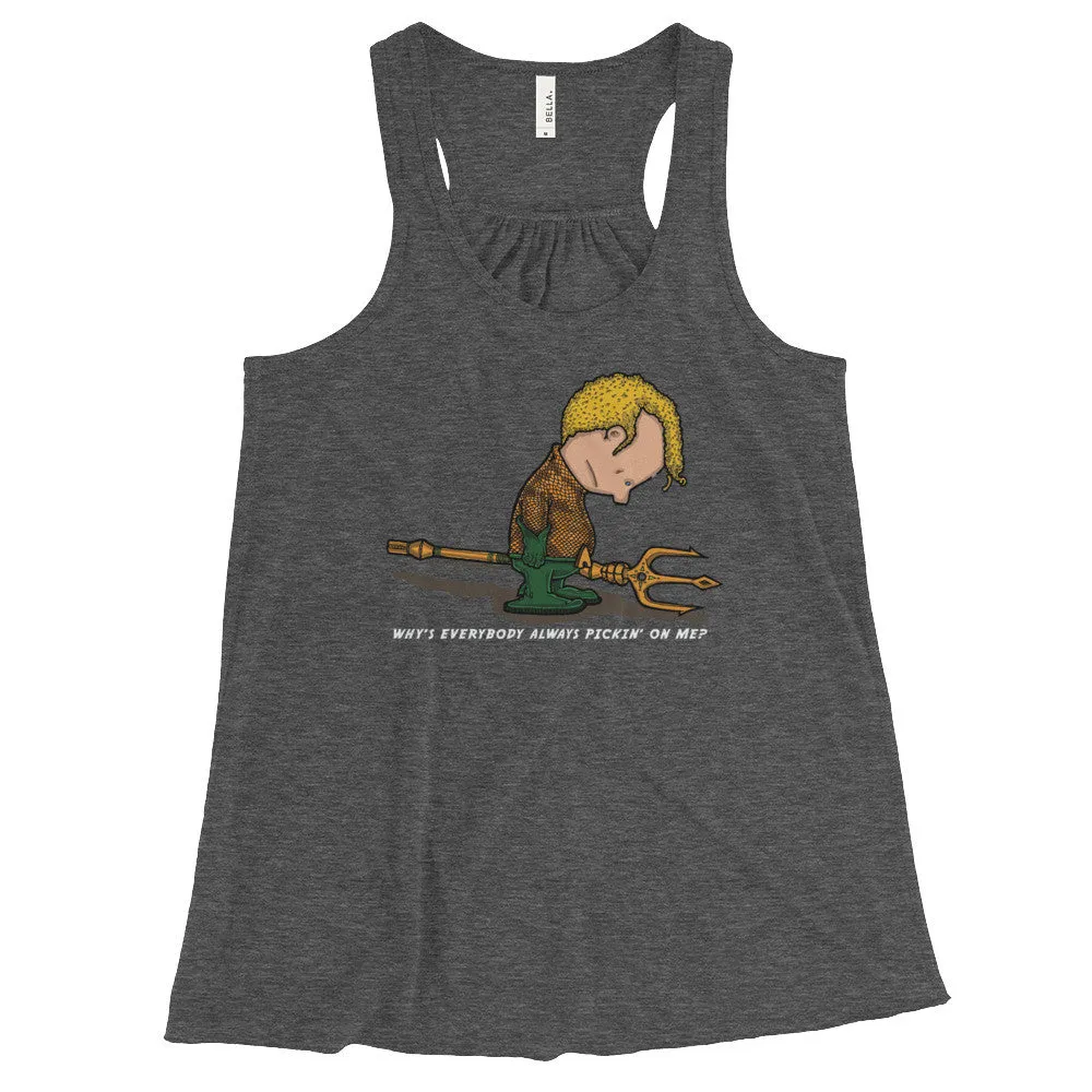 Sad Sea King Racerback Tank Top