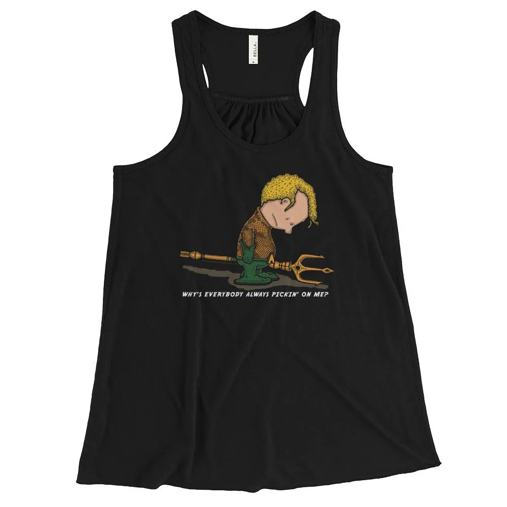 Sad Sea King Racerback Tank Top