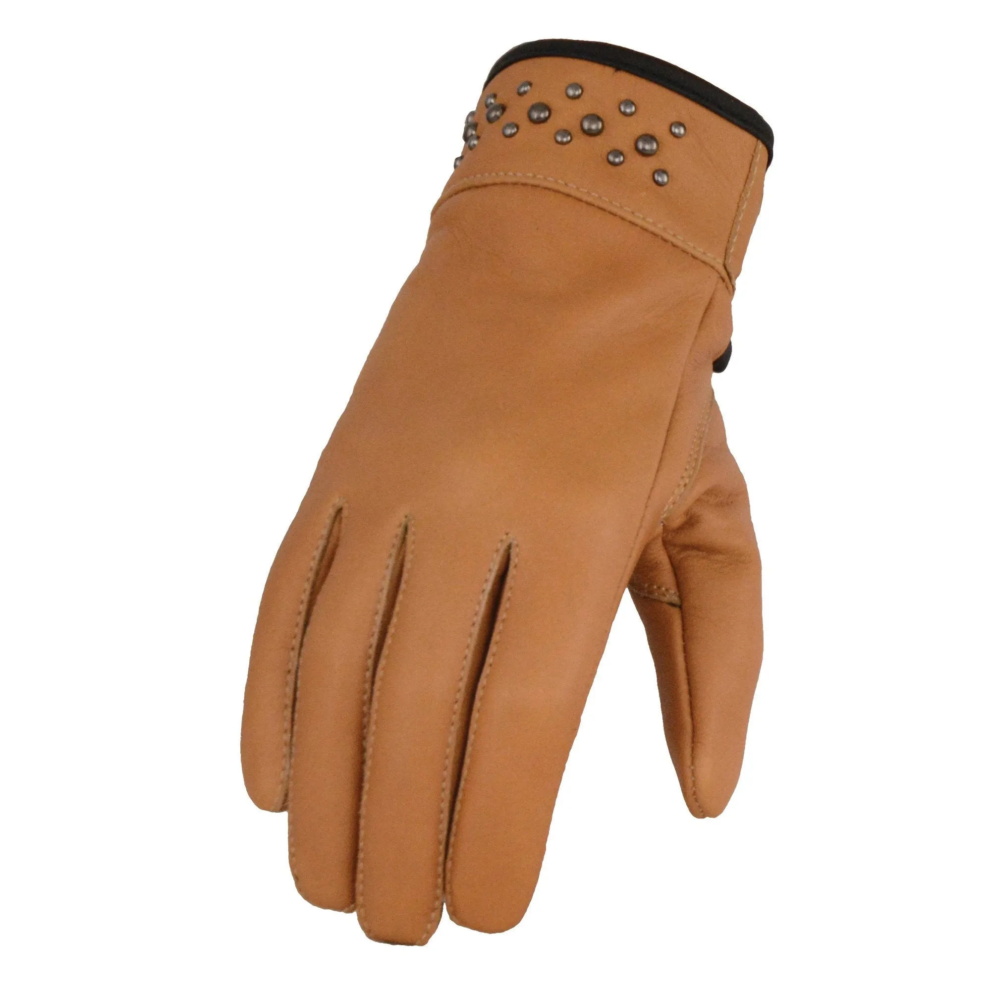 Saddle MG7760 Women's Saddle Leather Gloves with Gel Palms