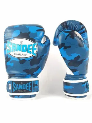 SANDEE AUTHENTIC SYNTHETIC LEATHER-CAMO BLUE
