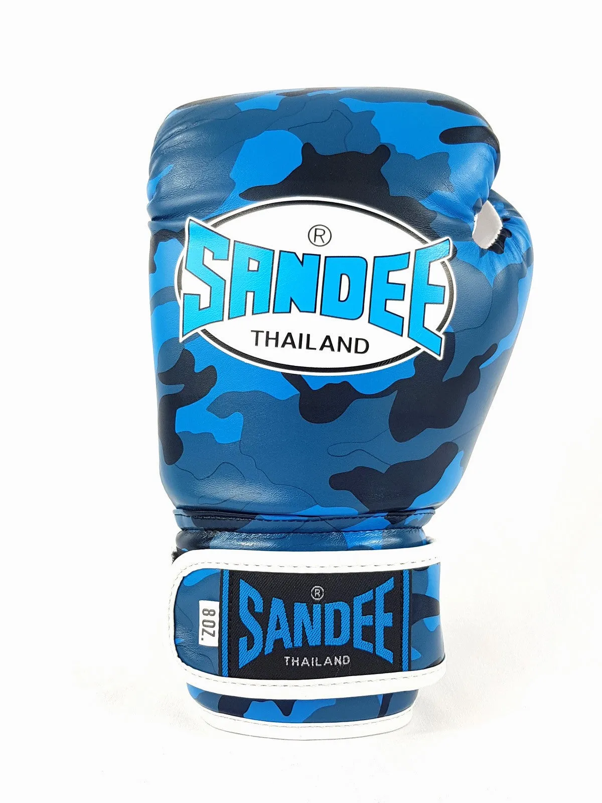 SANDEE AUTHENTIC SYNTHETIC LEATHER-CAMO BLUE