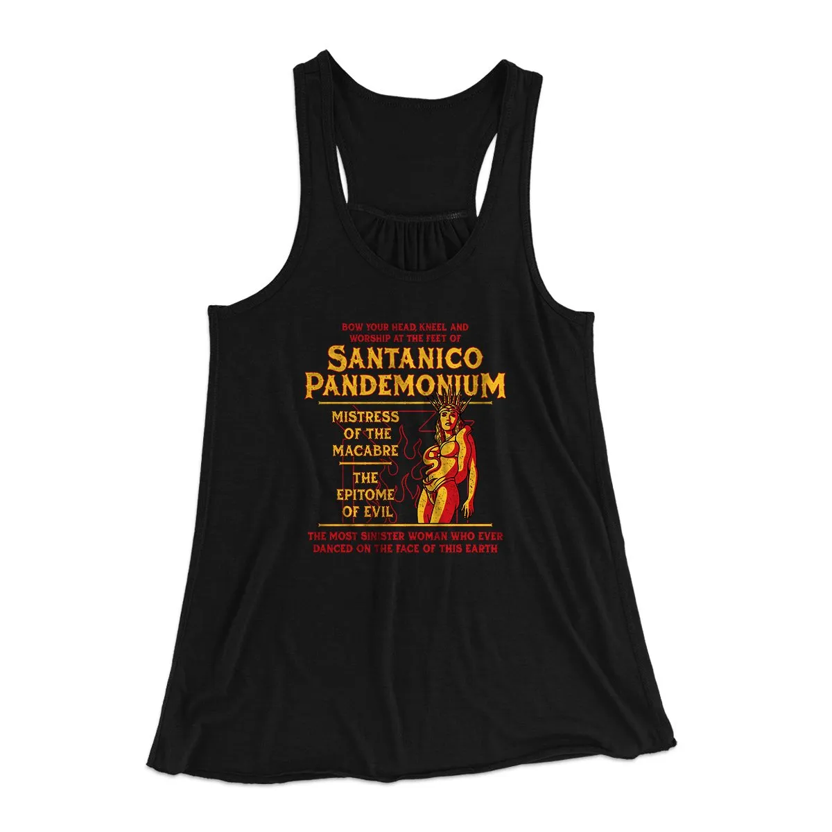 Santanico Pandemonium Women's Flowey Racerback Tank Top