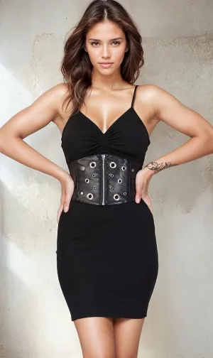 Sapphira Black Corset Belt