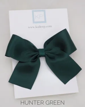 Satin Bow Hair Clips for Girls