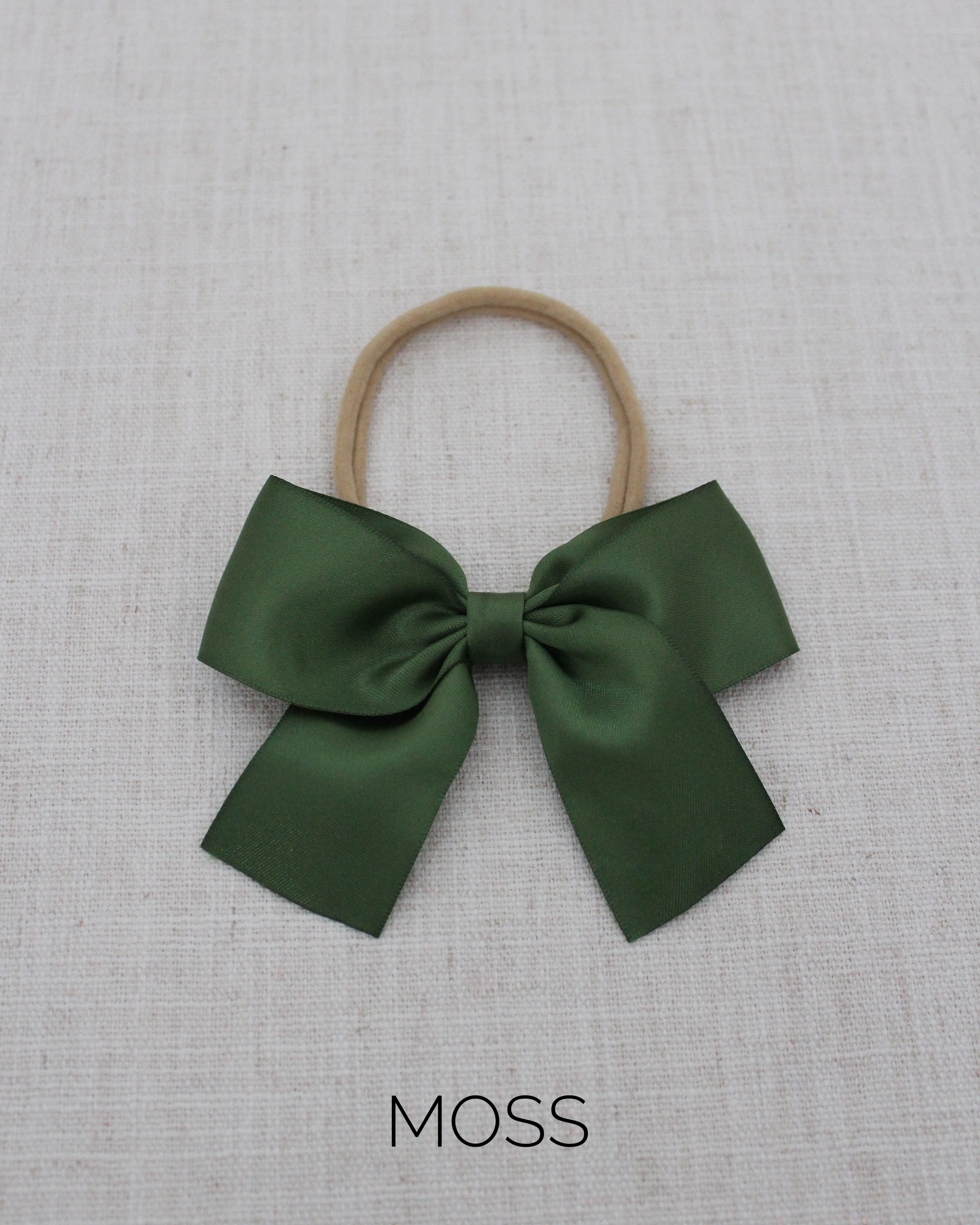 Satin Bow Hair Clips for Girls