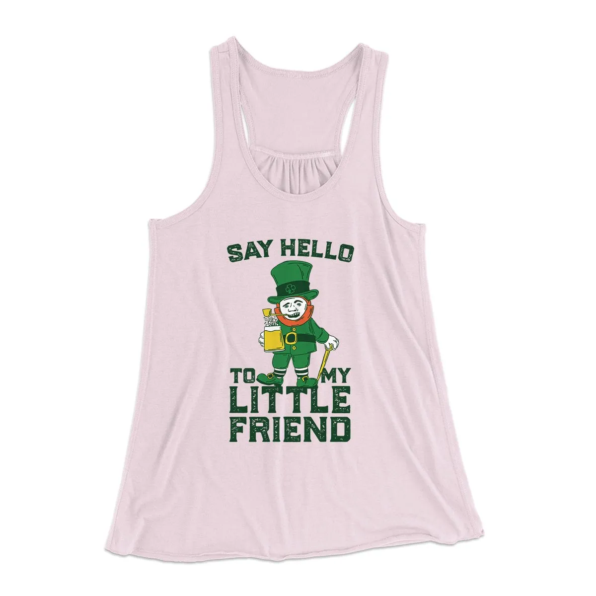 Say Hello To My Little Friend Women's Flowey Tank Top