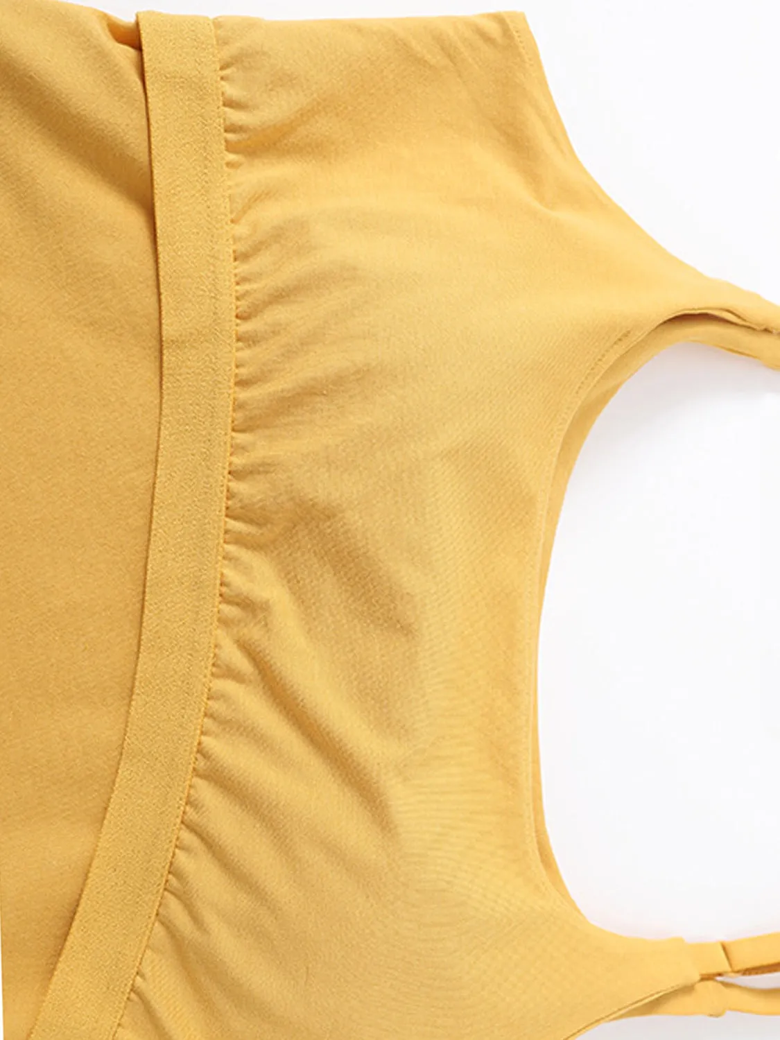 Scoop Neck Cropped Cami with Chest Pads