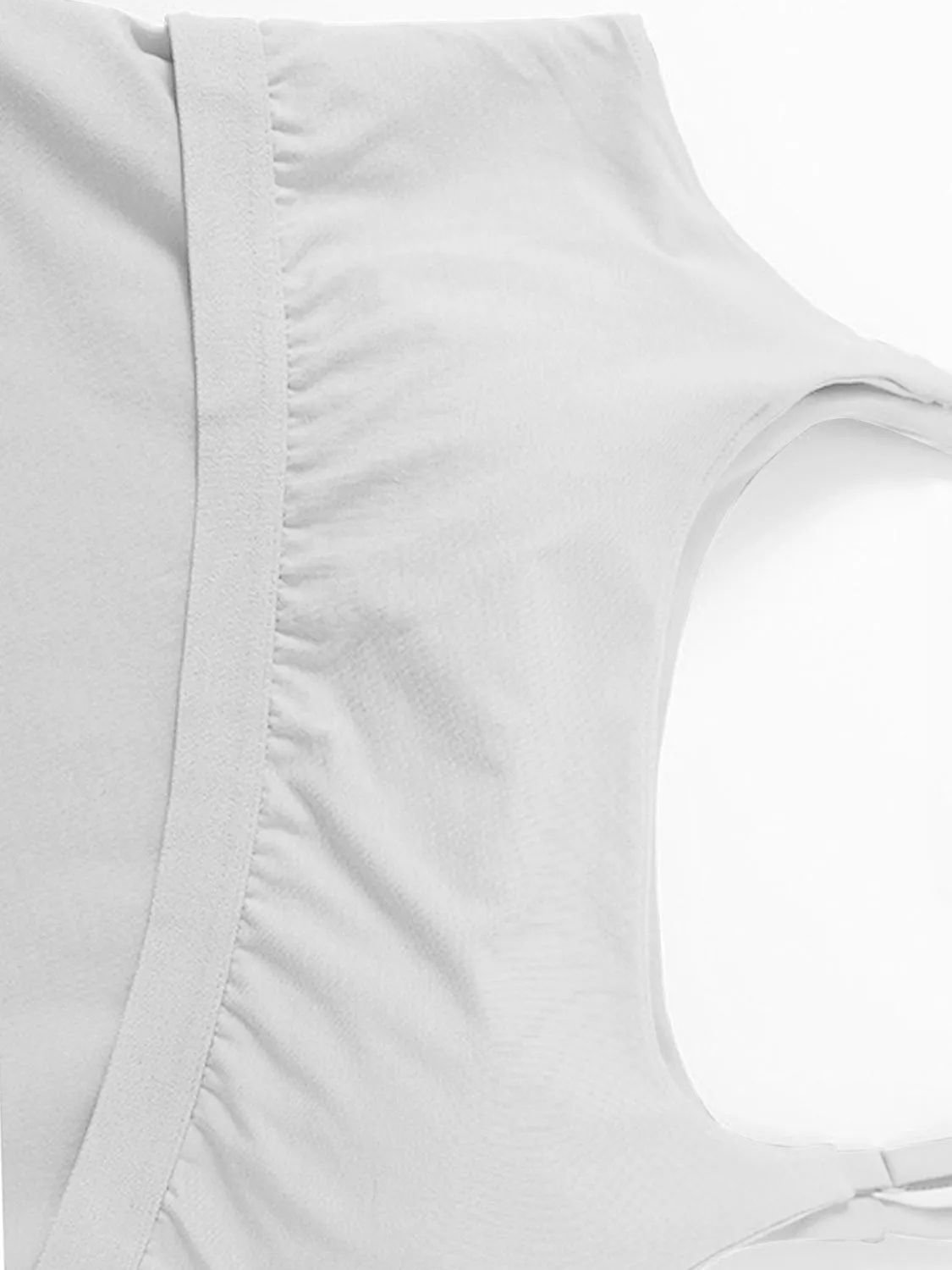 Scoop Neck Cropped Cami with Chest Pads