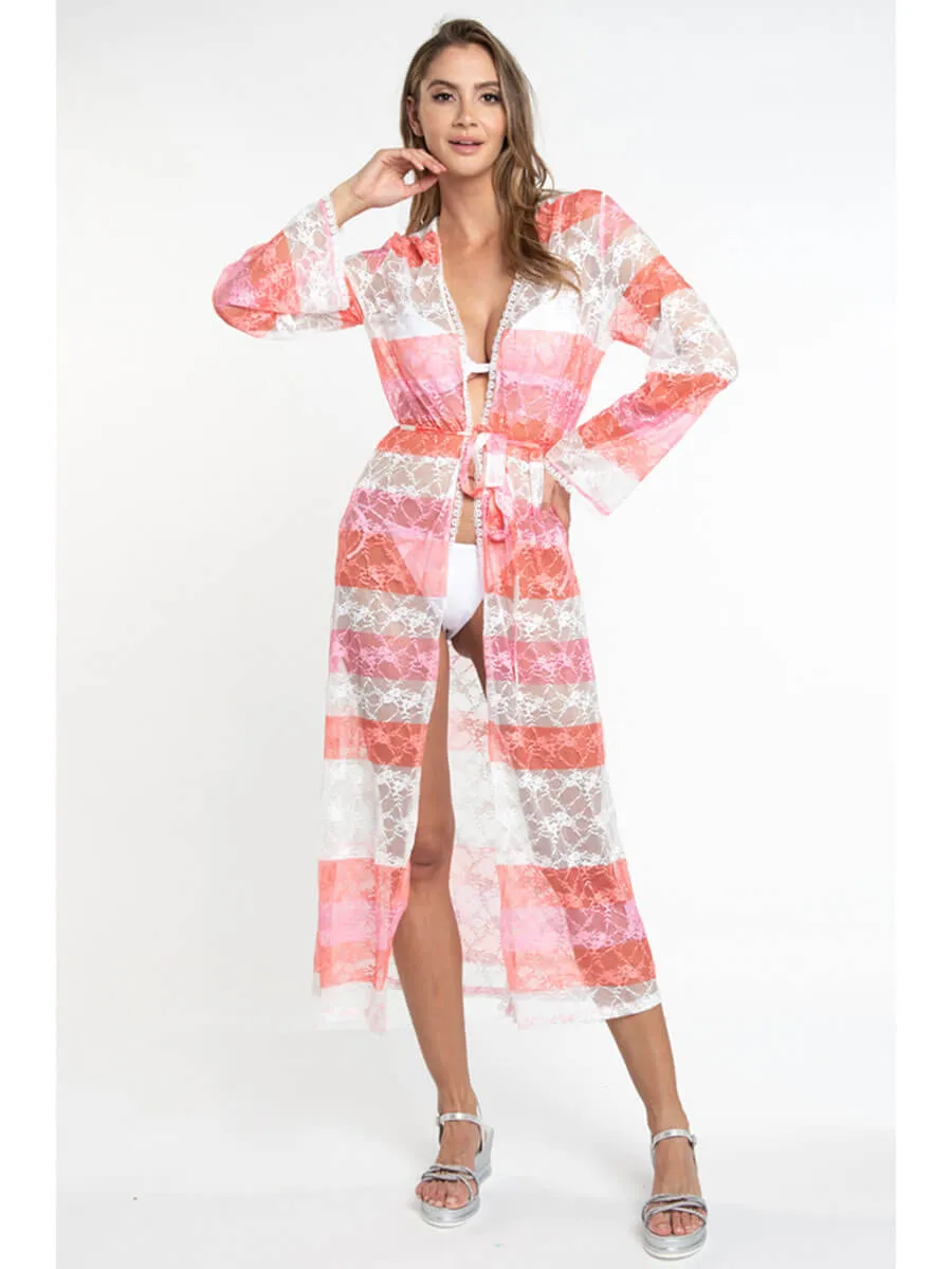 Serenity Maxi Cover-Up In Coral