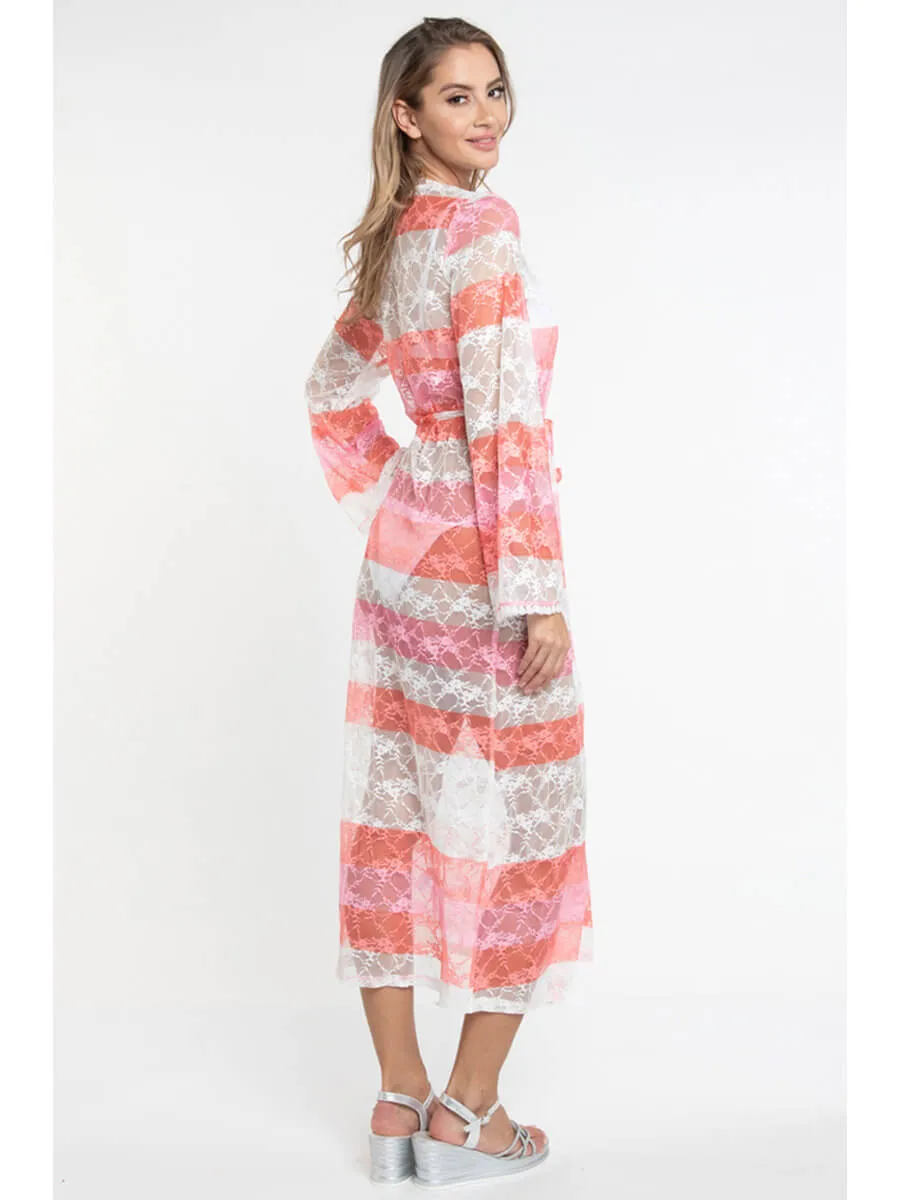 Serenity Maxi Cover-Up In Coral