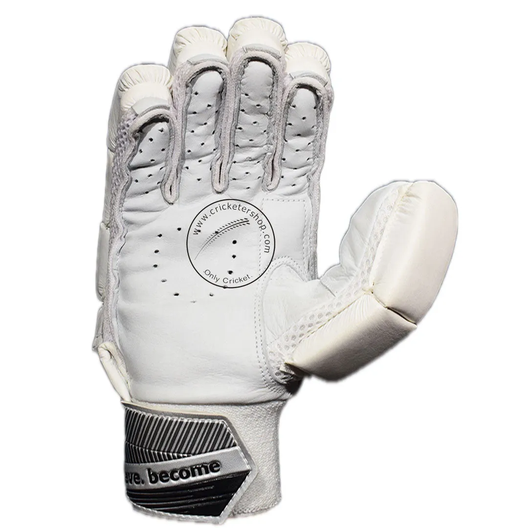 SG Litevate White Cricket Batting Gloves