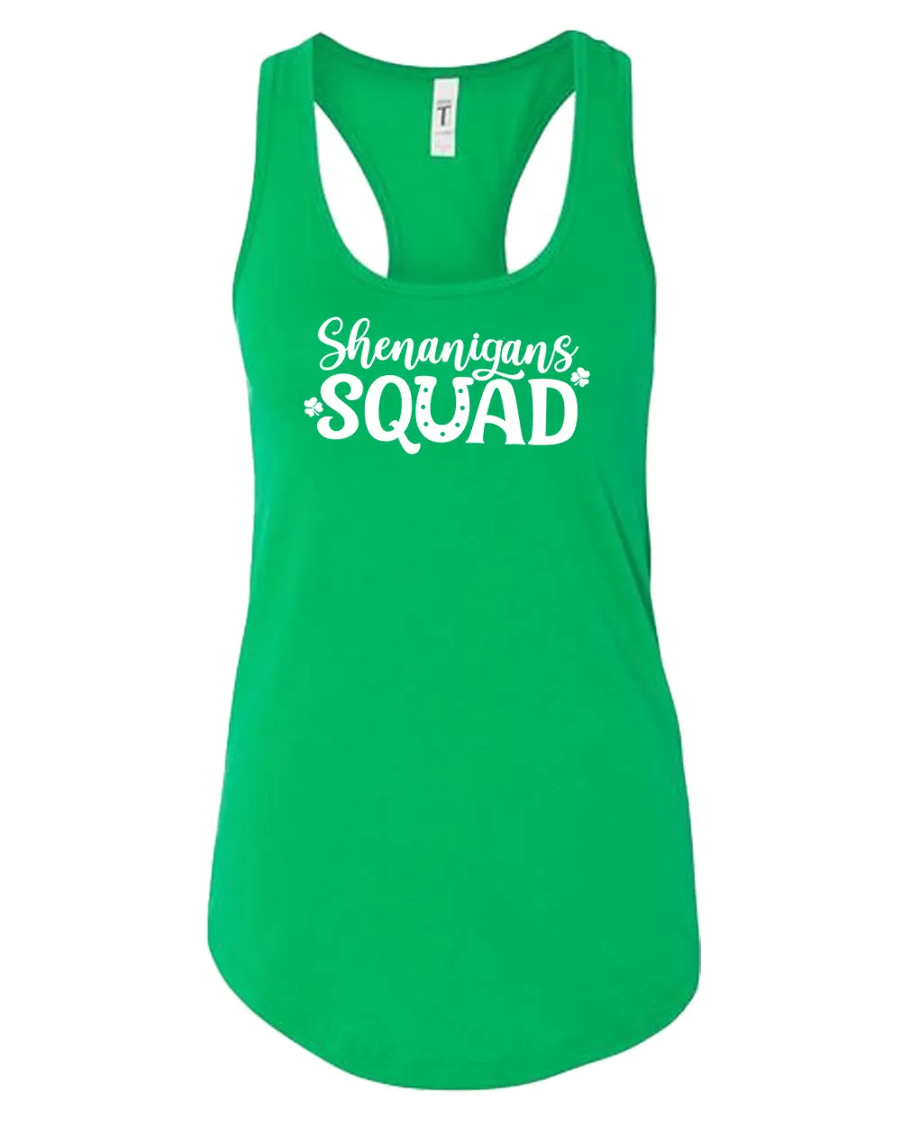 Shamrock Squad tank top women racerback st patrick's day tank top