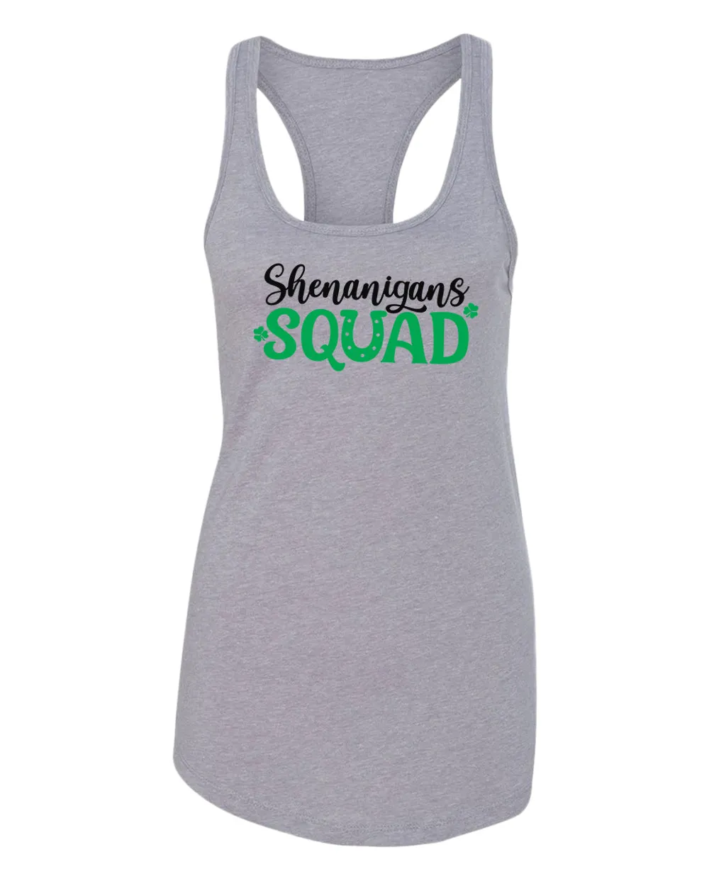 Shamrock Squad tank top women racerback st patrick's day tank top