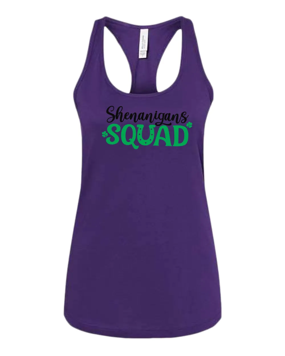 Shamrock Squad tank top women racerback st patrick's day tank top