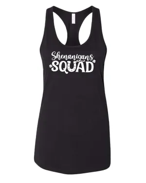 Shamrock Squad tank top women racerback st patrick's day tank top