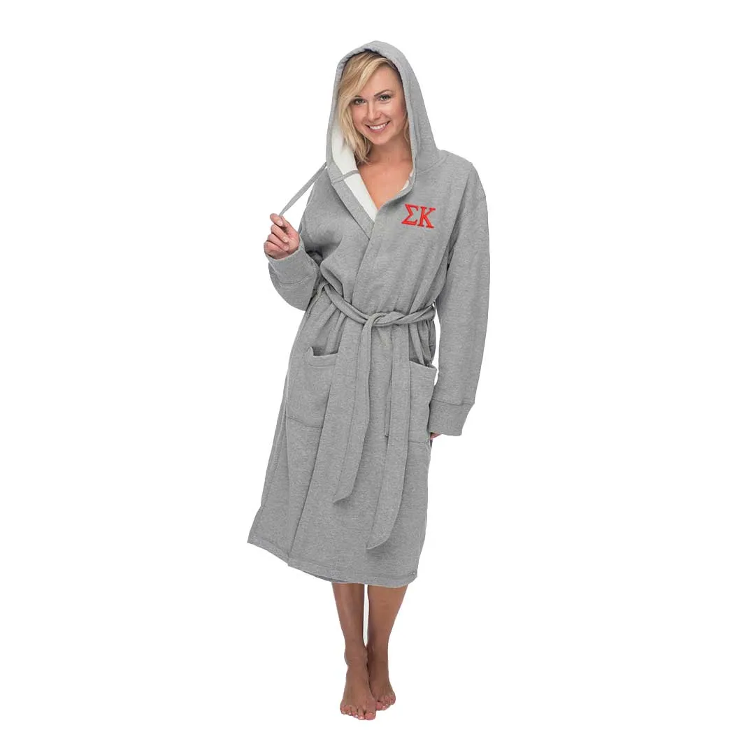 Sigma Kappa Hooded Sweatshirt Robe