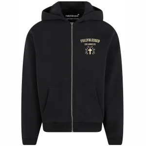 Signature Full Zip Hoodie - Black