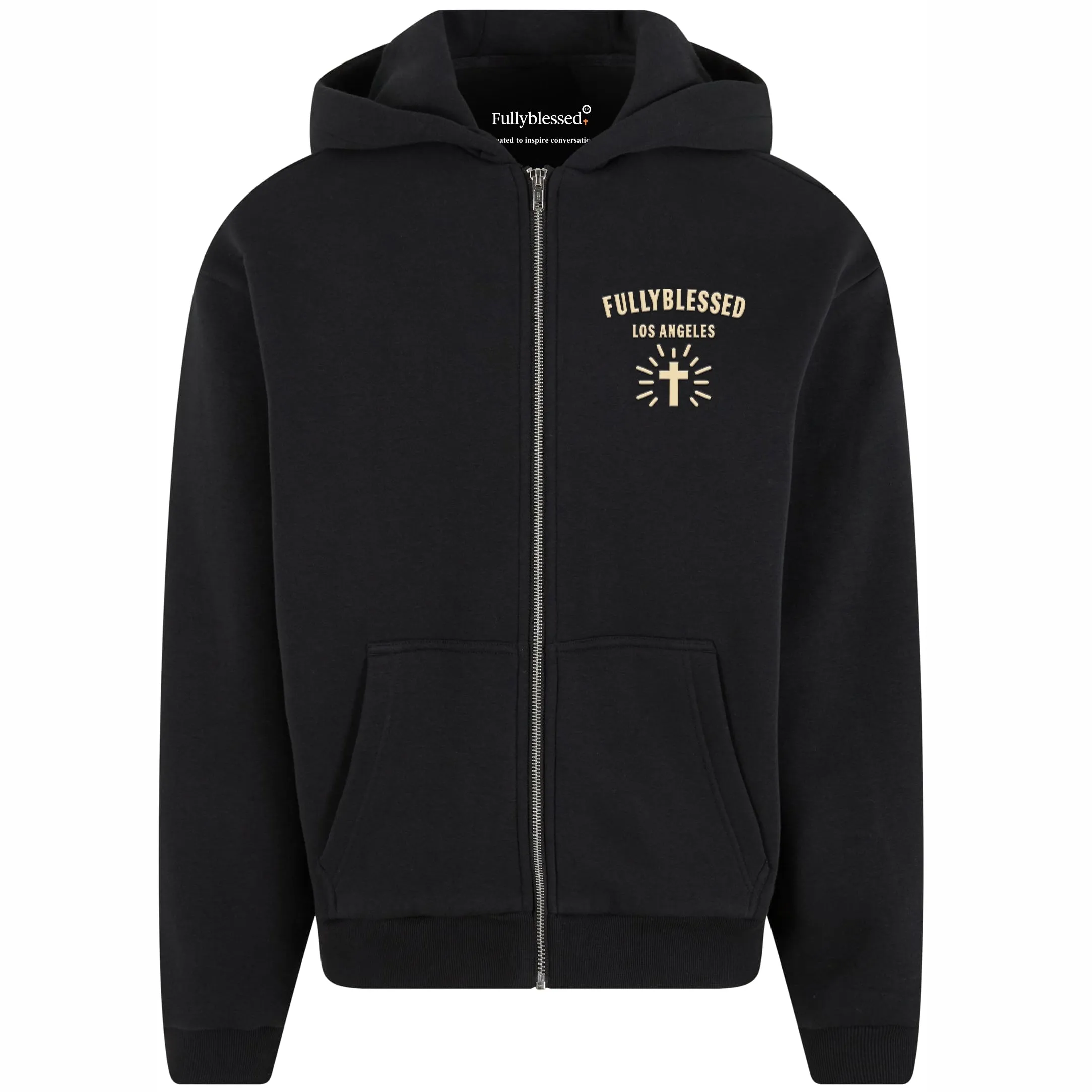 Signature Full Zip Hoodie - Black