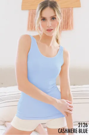 Signature Jersey Tank Top - Cashmere Blue