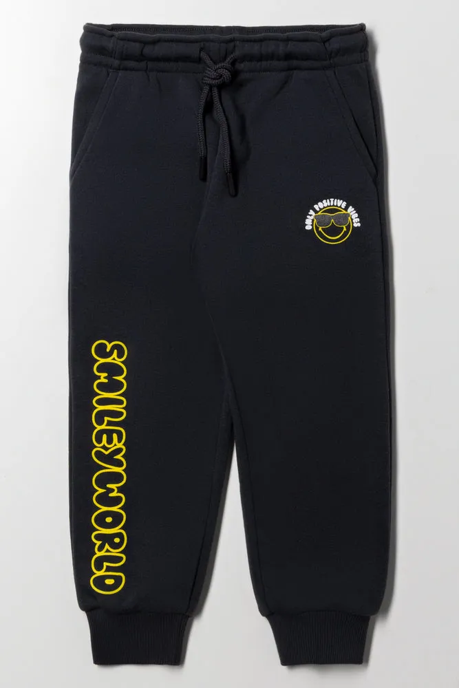 Smiley Trackpants Dark Grey