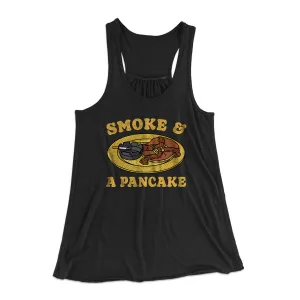 Smoke And A Pancake Women's Flowey Racerback Tank Top