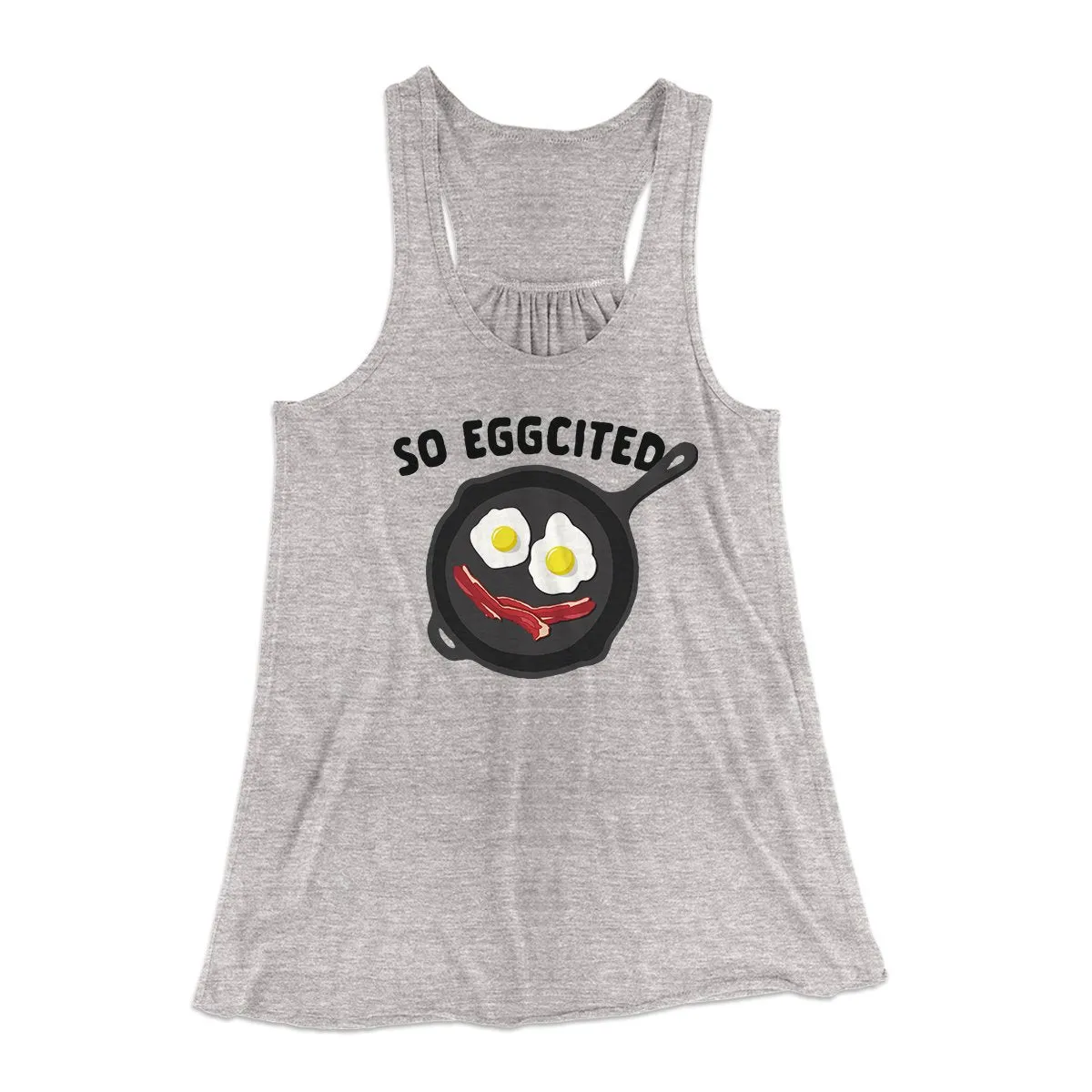So Eggcited Funny Women's Flowey Tank Top