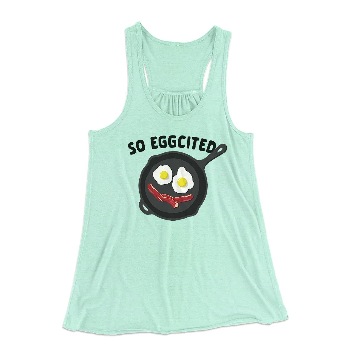 So Eggcited Funny Women's Flowey Tank Top