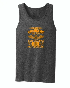 Some grandpas play bingo, real grandpas ride motorcycle tank top