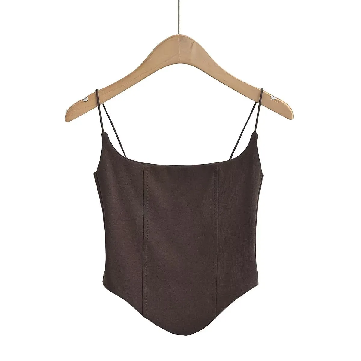 Spaghetti Strap Boned Corset Top