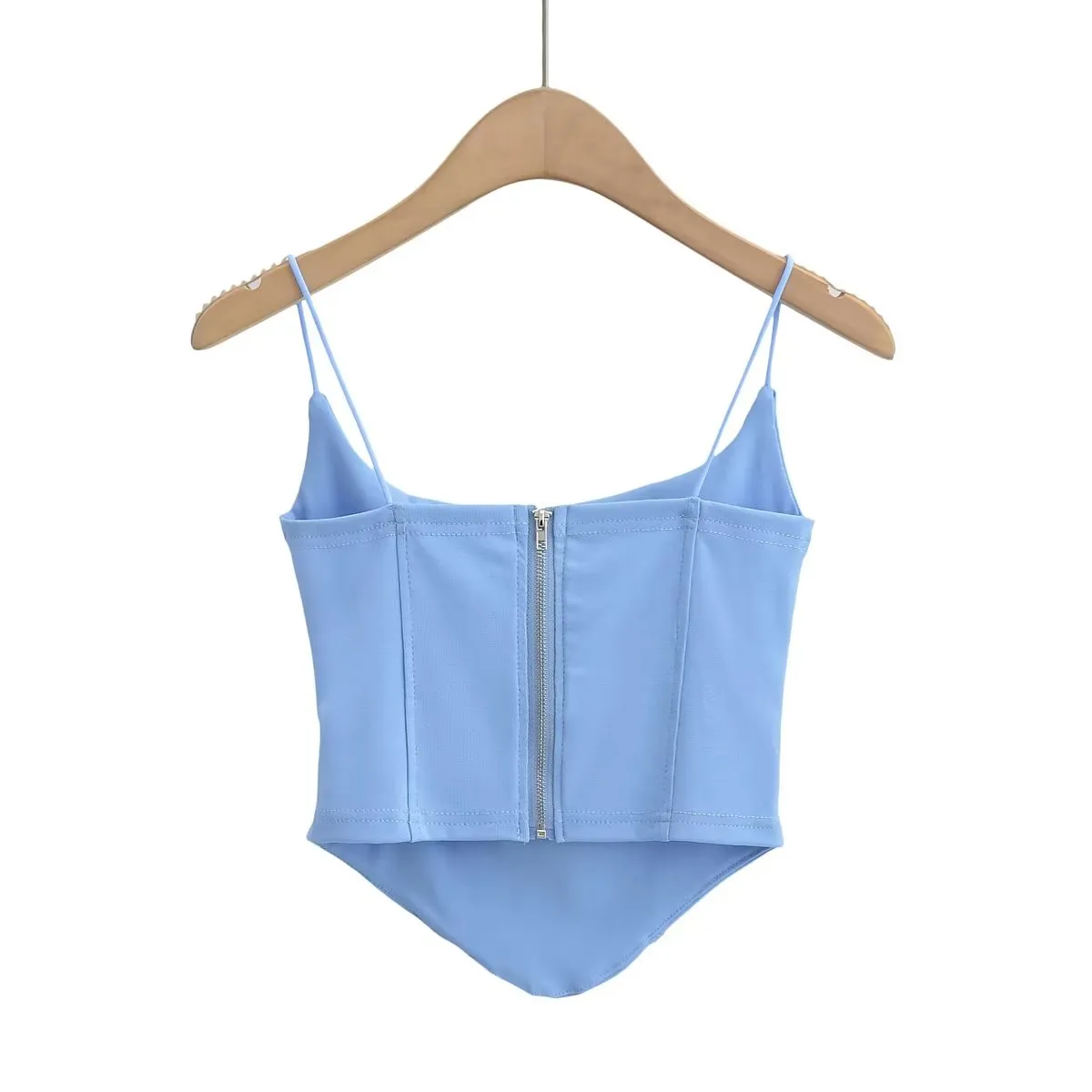 Spaghetti Strap Boned Corset Top