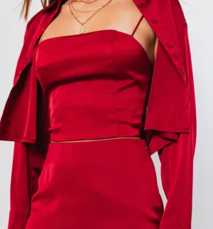 Spaghetti Strap Crop Top