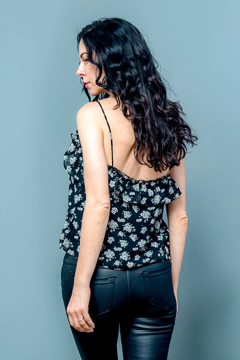 Spaghetti Strap Floral Top* (1230894)