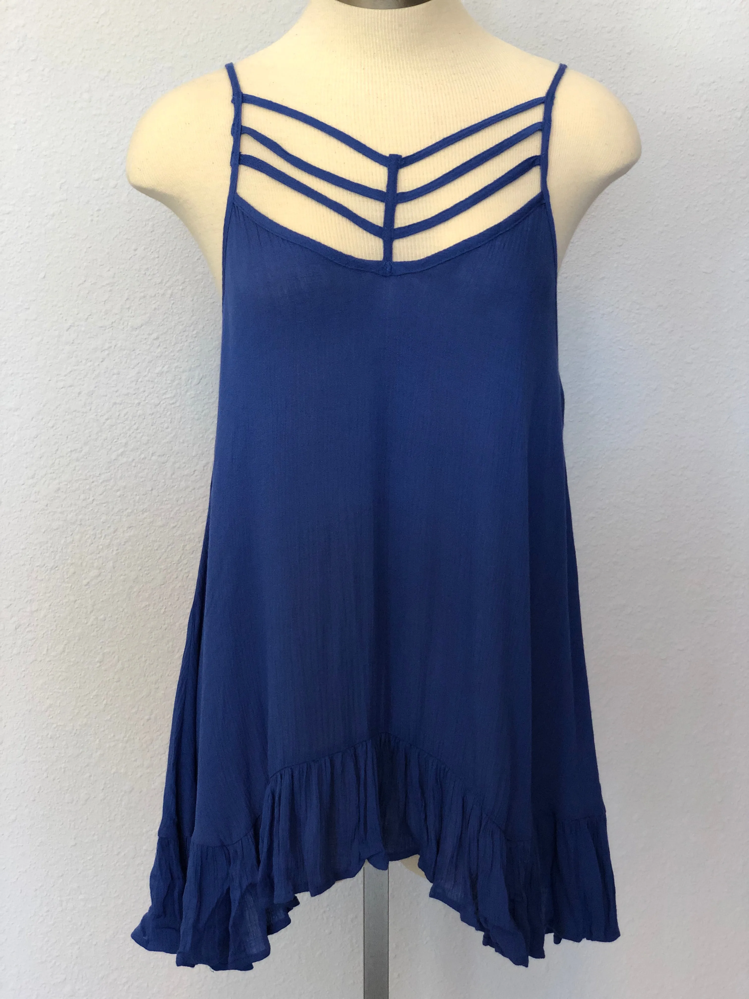 SPAGHETTI STRAP FLOWING CAMI TOP