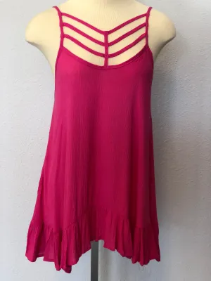 SPAGHETTI STRAP FLOWING CAMI TOP