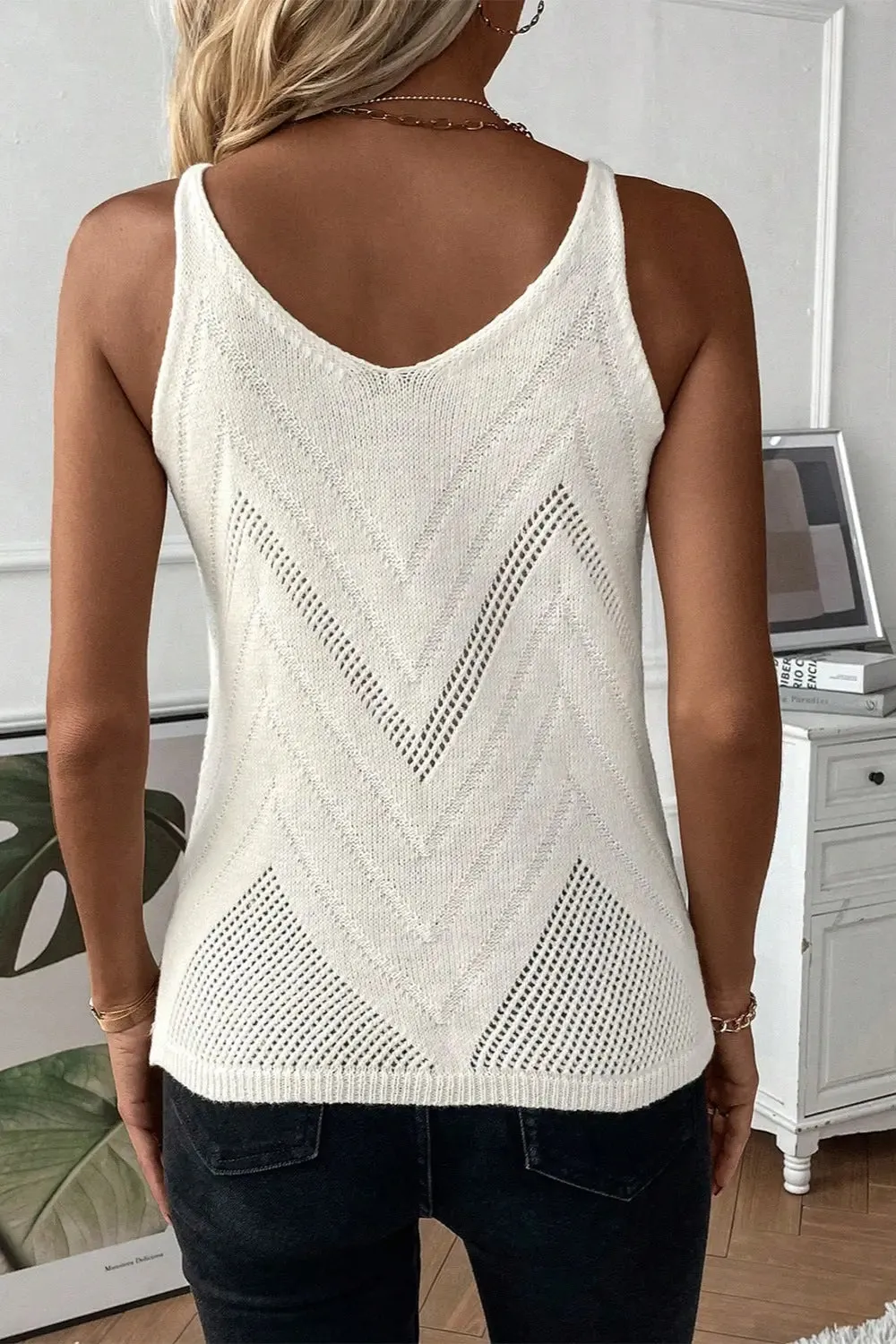 Spaghetti Strap Knit Vest