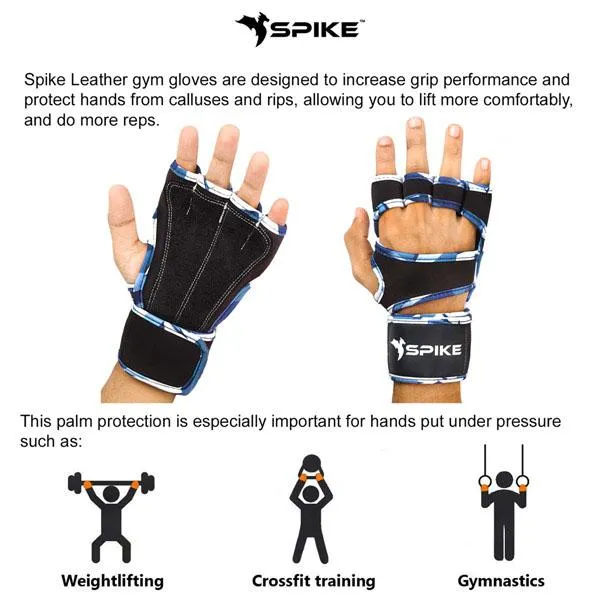 Spike Leather Gym Gloves