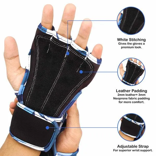 Spike Leather Gym Gloves