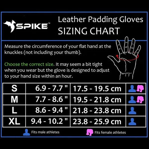 Spike Leather Gym Gloves