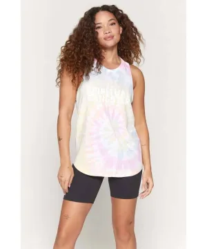 Spiritual Gangster Tie Dye Varsity Tank
